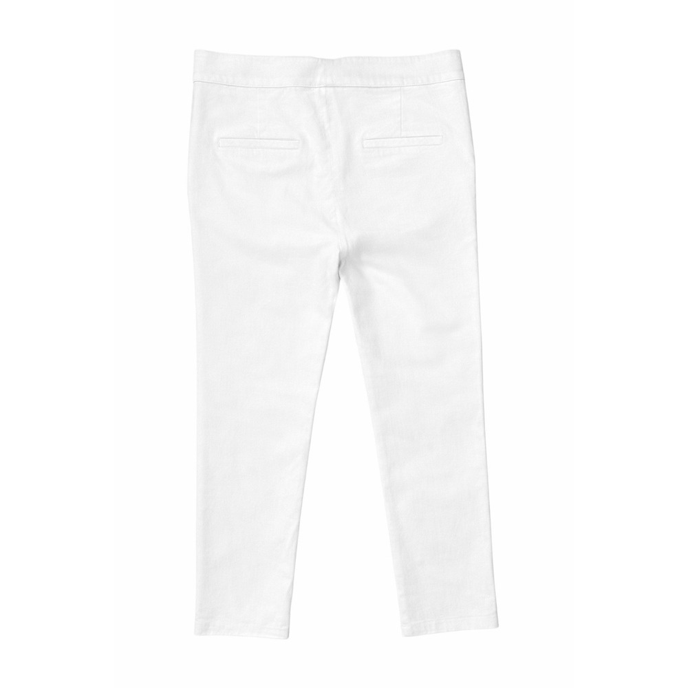 Veronica Beard Metro Cropped Zip Embellished Kick Flare Pants Size 14 White Luxe - Picture 3 of 9